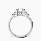 18ct White Gold Amore Side Stone Lab Diamond Ring side right image one