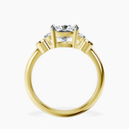 18ct Yellow Gold Amore Side Stone Lab Diamond Ring side right image one
