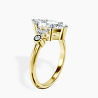 1.43 ct. marquise Amore Side Stone Ring in 18kt yellow gold standing product image one