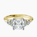 18ct Yellow Gold Amore Side Stone Lab Diamond Ring front image
