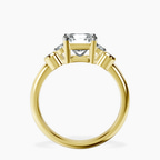 18ct Yellow Gold Amore Side Stone Lab Diamond Ring side right image one