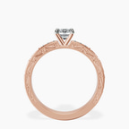 10kt Rose Gold Antique Allure Vintage Lab Diamond Ring side right image one