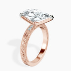 10kt Rose Gold Antique Allure Vintage Lab Diamond Ring standing product image one