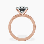 18kt Rose Gold Antique Allure Vintage Lab Diamond Ring side right image one