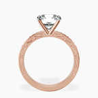 18kt Rose Gold Antique Allure Vintage Lab Diamond Ring side right image one