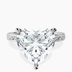 Platinum Antique Allure Vintage Lab Diamond Ring front image