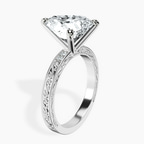 Platinum Antique Allure Vintage Lab Diamond Ring standing product image one
