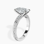 Platinum Antique Allure Vintage Lab Diamond Ring standing product image one