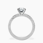 Platinum Antique Allure Vintage Lab Diamond Ring side right image one