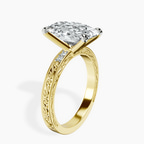 18kt Yellow Gold Antique Allure Vintage Lab Diamond Ring standing product image one