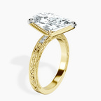 18kt Yellow Gold Antique Allure Vintage Lab Diamond Ring standing product image one