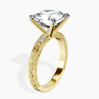 10kt Yellow Gold Antique Allure Vintage Lab Diamond Ring standing product image one