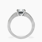 Platinum Twisted Vine Lab Diamond Ring side right image one