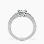Platinum Twisted Vine Lab Diamond Ring side right image one