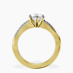 1.39 ct. marquise Twisted Vine Ring in 18kt yellow gold side right image one