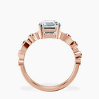 10kt Rose Gold Catrina Cutwork Lab Diamond Ring side right image one