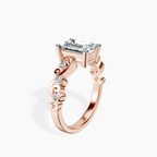 14kt Rose Gold Catrina Cutwork Lab Diamond Ring standing product image one
