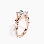 14kt Rose Gold Catrina Cutwork Lab Diamond Ring standing product image one