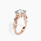 18kt Rose Gold Catrina Cutwork Lab Diamond Ring standing product image one