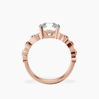18kt Rose Gold Catrina Cutwork Lab Diamond Ring side right image one