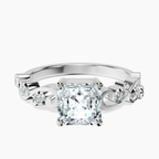 Platinum Catrina Cutwork Lab Diamond Ring front image