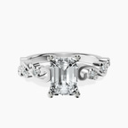 Platinum Catrina Cutwork Lab Diamond Ring front image