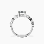 Platinum Catrina Cutwork Lab Diamond Ring side right image one