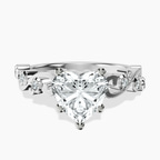 Platinum Catrina Cutwork Lab Diamond Ring front image