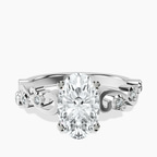 Platinum Catrina Cutwork Lab Diamond Ring front image