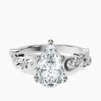 Platinum Catrina Cutwork Lab Diamond Ring front image