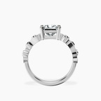 10kt White Gold Catrina Cutwork Lab Diamond Ring side right image one