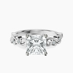 Platinum Catrina Cutwork Lab Diamond Ring front image
