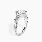 Platinum Catrina Cutwork Lab Diamond Ring standing product image one
