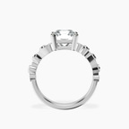 Platinum Catrina Cutwork Lab Diamond Ring side right image one