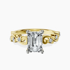 10kt Yellow Gold Catrina Cutwork Lab Diamond Ring front image