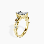 10kt Yellow Gold Catrina Cutwork Lab Diamond Ring standing product image one