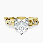 10kt Yellow Gold Catrina Cutwork Lab Diamond Ring front image
