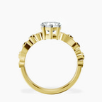 10kt Yellow Gold Catrina Cutwork Lab Diamond Ring side right image one