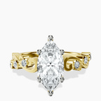 10kt Yellow Gold Catrina Cutwork Lab Diamond Ring front image