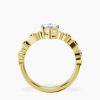 10kt Yellow Gold Catrina Cutwork Lab Diamond Ring side right image one