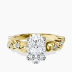 10kt Yellow Gold Catrina Cutwork Lab Diamond Ring front image
