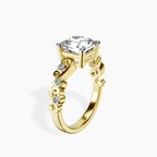 10kt Yellow Gold Catrina Cutwork Lab Diamond Ring standing product image one