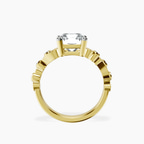 10kt Yellow Gold Catrina Cutwork Lab Diamond Ring side right image one