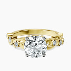 10kt Yellow Gold Catrina Cutwork Lab Diamond Ring front image