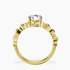 10kt Yellow Gold Catrina Cutwork Lab Diamond Ring side right image one
