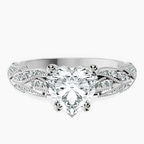 Platinum Vintage Willow Lab Diamond Ring front image