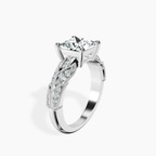 Platinum Vintage Willow Lab Diamond Ring standing product image one