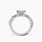 Platinum Vintage Willow Lab Diamond Ring side right image one