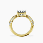 14ct Yellow Gold Vintage Willow Lab Diamond Ring side right image one