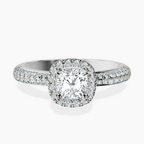 Platinum Kathrine Halo Lab Diamond Ring front image